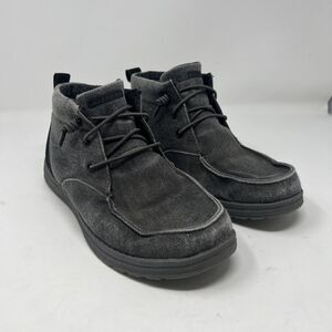 Skechers Mens' Melson Raymond Canvas Slip-On Moccasin US Size 9 210105 Black